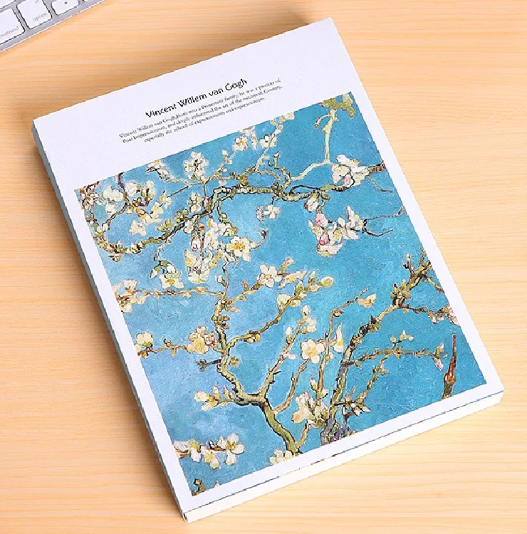  16K/25K artpaper softcover sleeve and blank paper inner drawing book wholesale stock sketch notebook