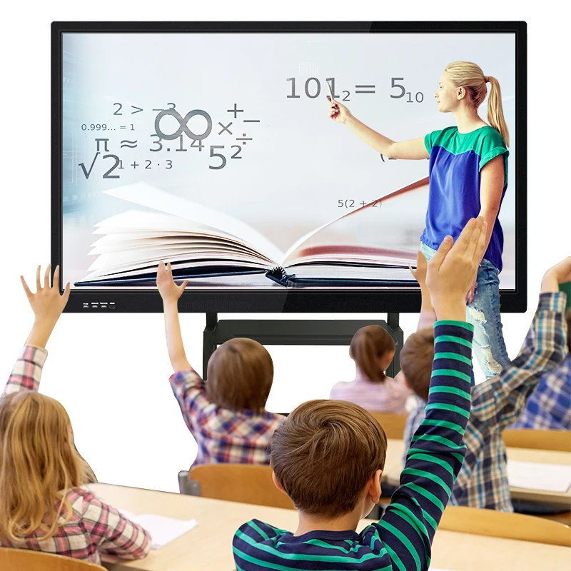 
Multifunction White Board Stand Movable Interactive Projector Children Office Smart Classroom Standing Whiteboard 