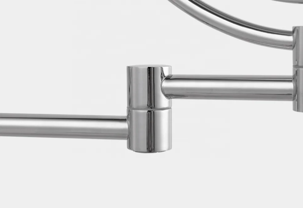 9 Inch Wall Mounted Shaving Mirror With Led Light 3X  Round Magnify Makeup Mirror Bath Mirror