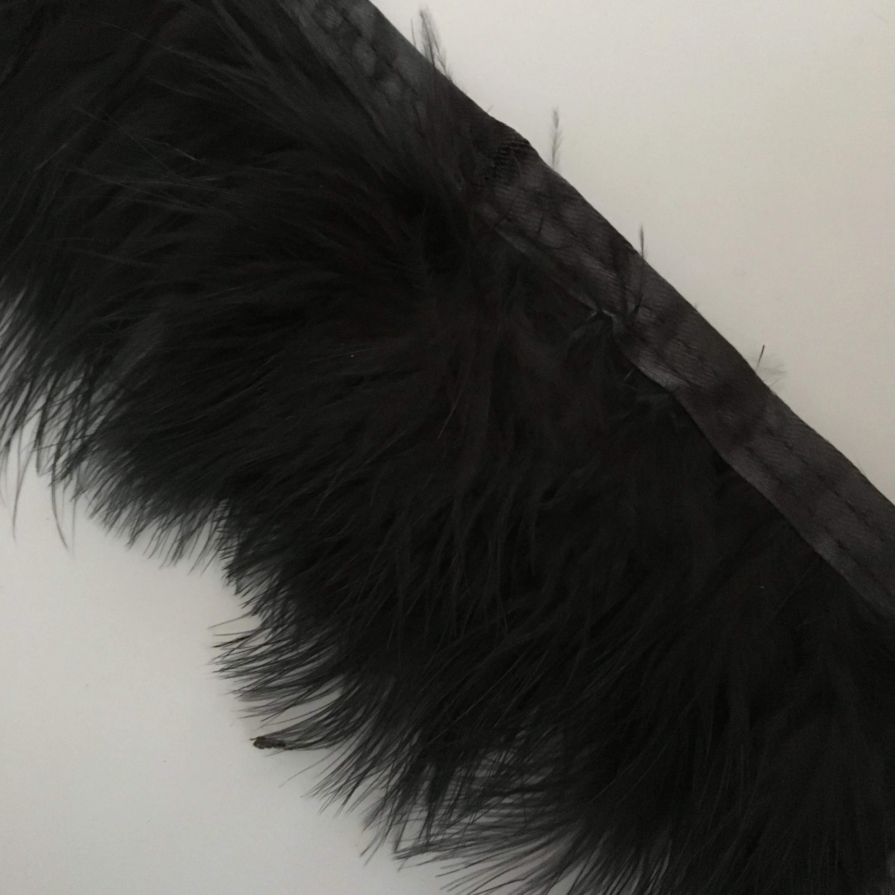 8cm black marabou turkey feather trims for clothes