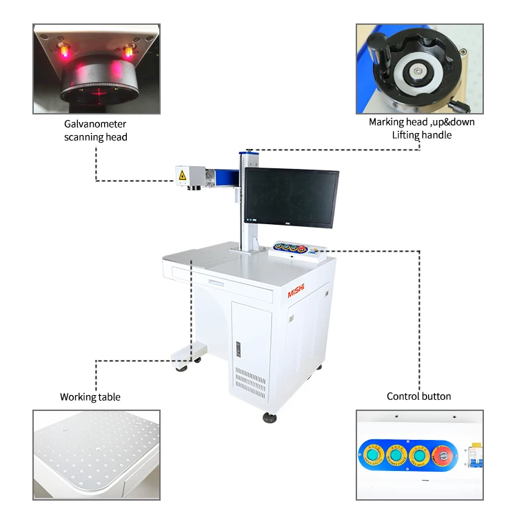 glass crystal trophy marking engrving ultraviolet laser marker laser marking machine