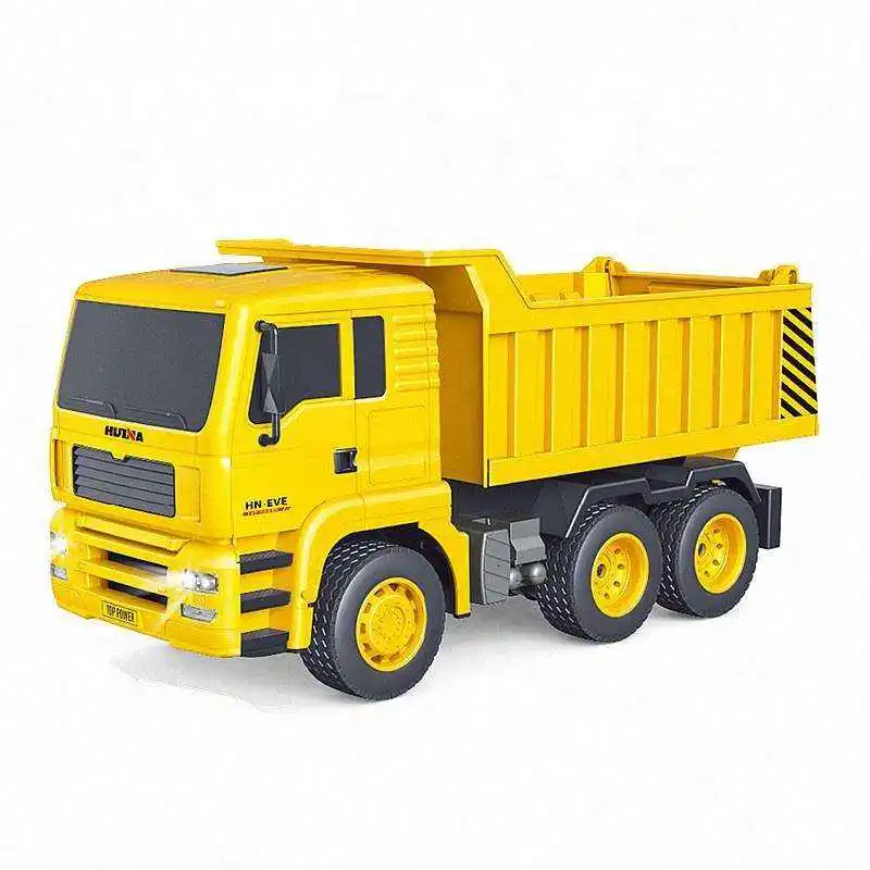 Tiktok Hot Selling HuiNa 1337 1/18 RC Dump Truck  2.4Ghz 6-Channel Kids Construction Vehicle  Series Radio Control Toys