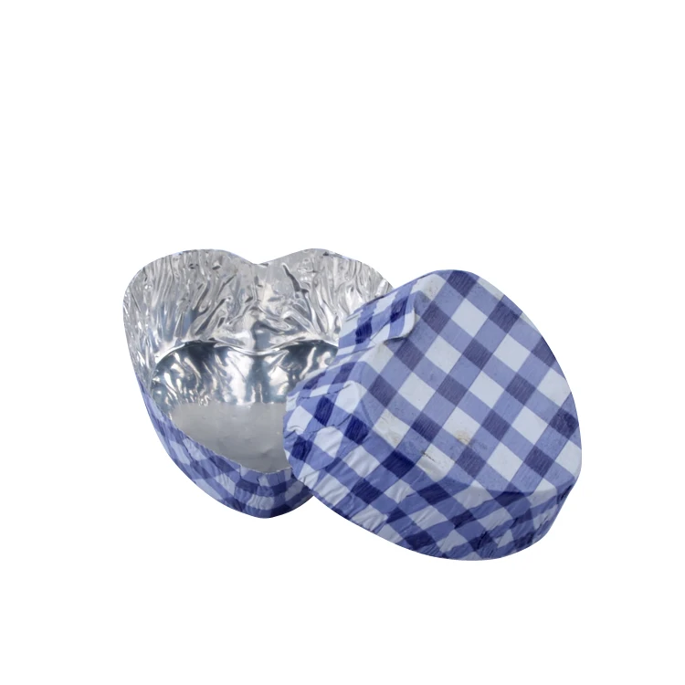 
Round and Heart Shape Customize Colorful Chocolate Cake Aluminum Foil Baking Cups 