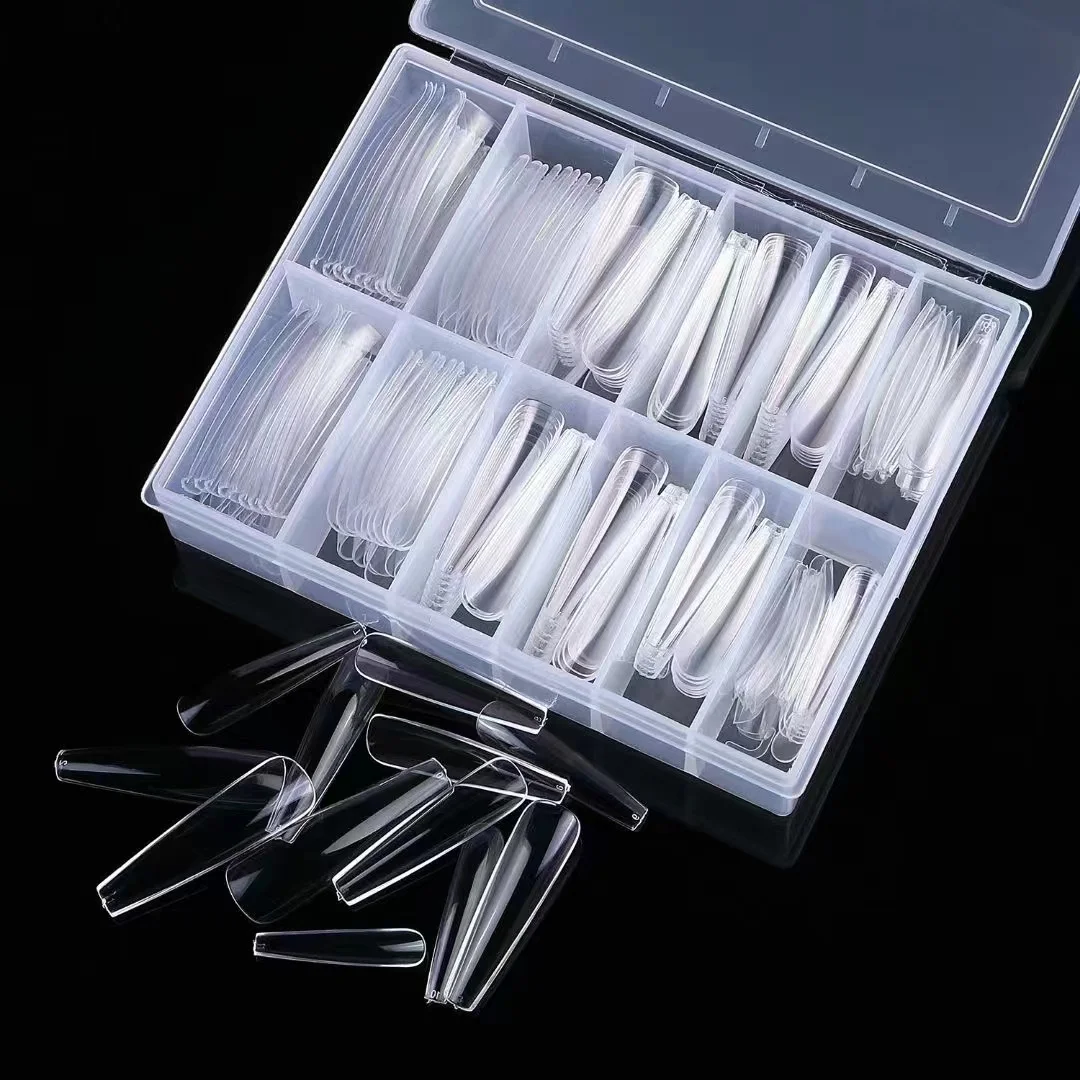 2023 3xl tapered square nail tips french nail tip custom logo xxl xxxl tapered extension nail tips