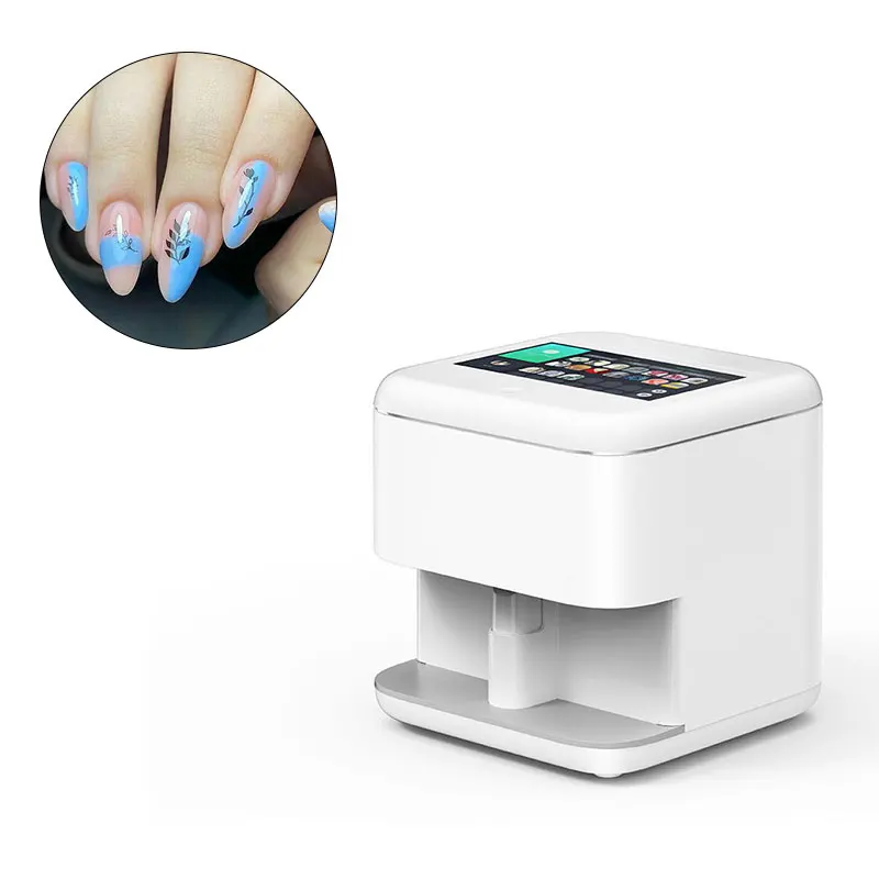 China hot Beauty salon personal use wifi wireless mobile nail  printer 5 fingers  art  vending printing machine