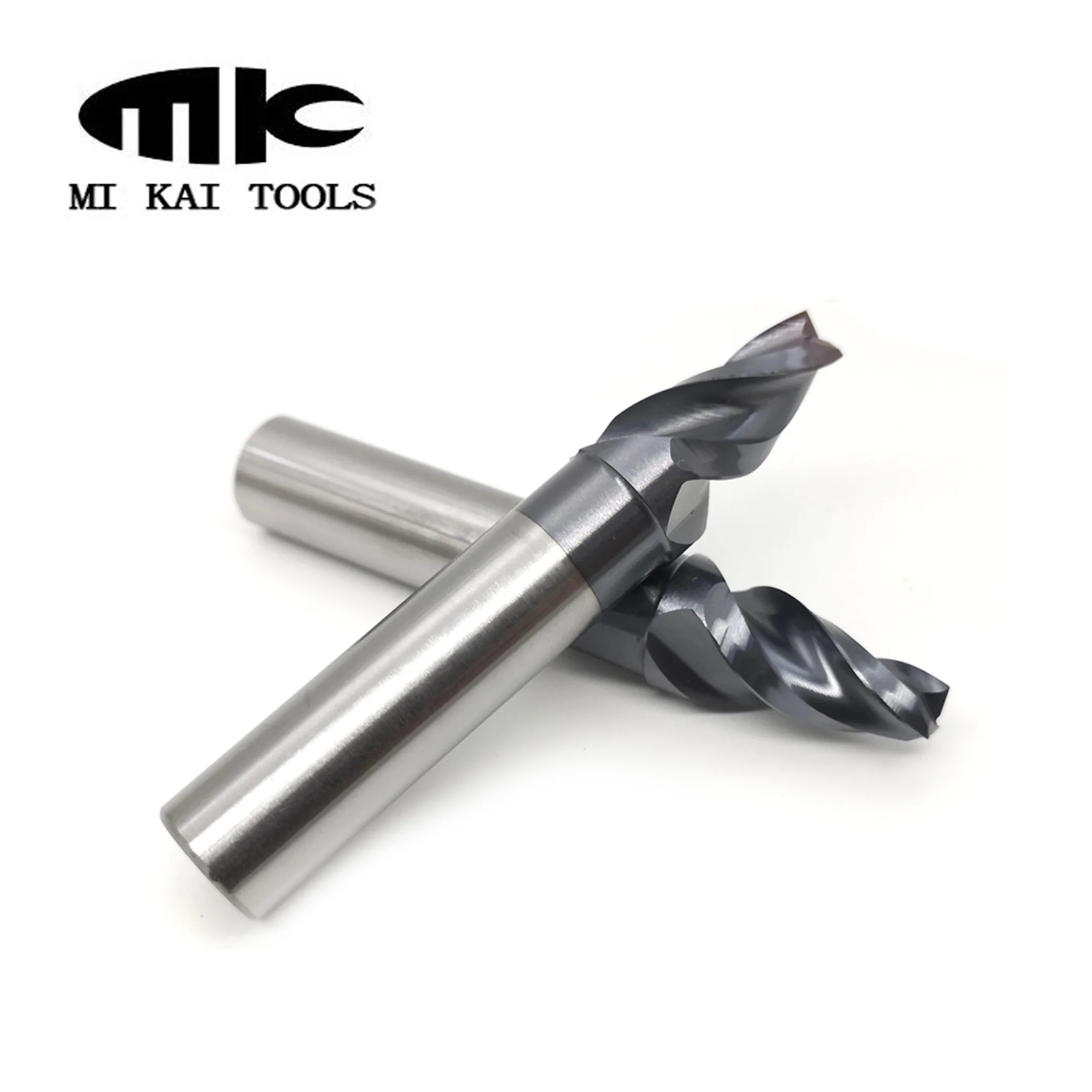 MK Custom Solid Carbide 8MM Taper Milling Cutter 3 Flute End Mills For Metal