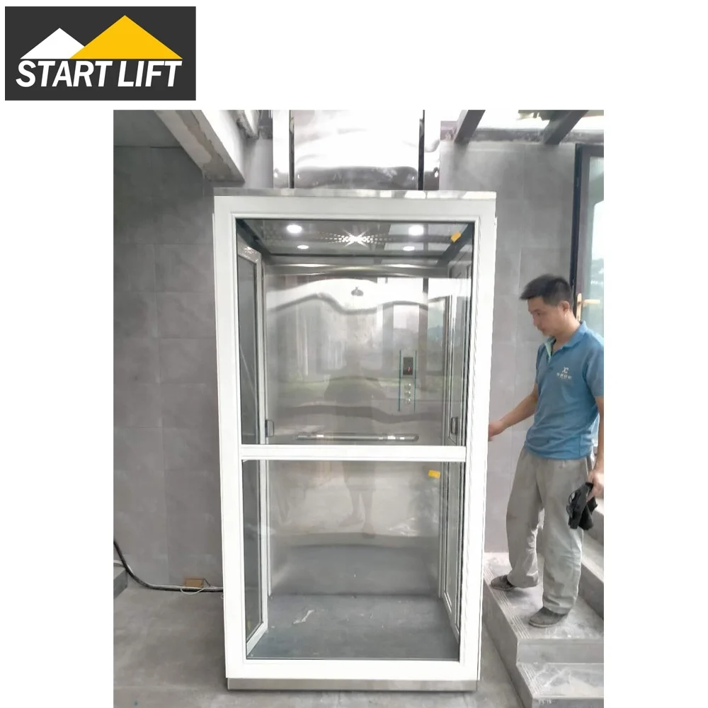 400kg 220volt single phase domestic home lift home hydraulic lift elevator
