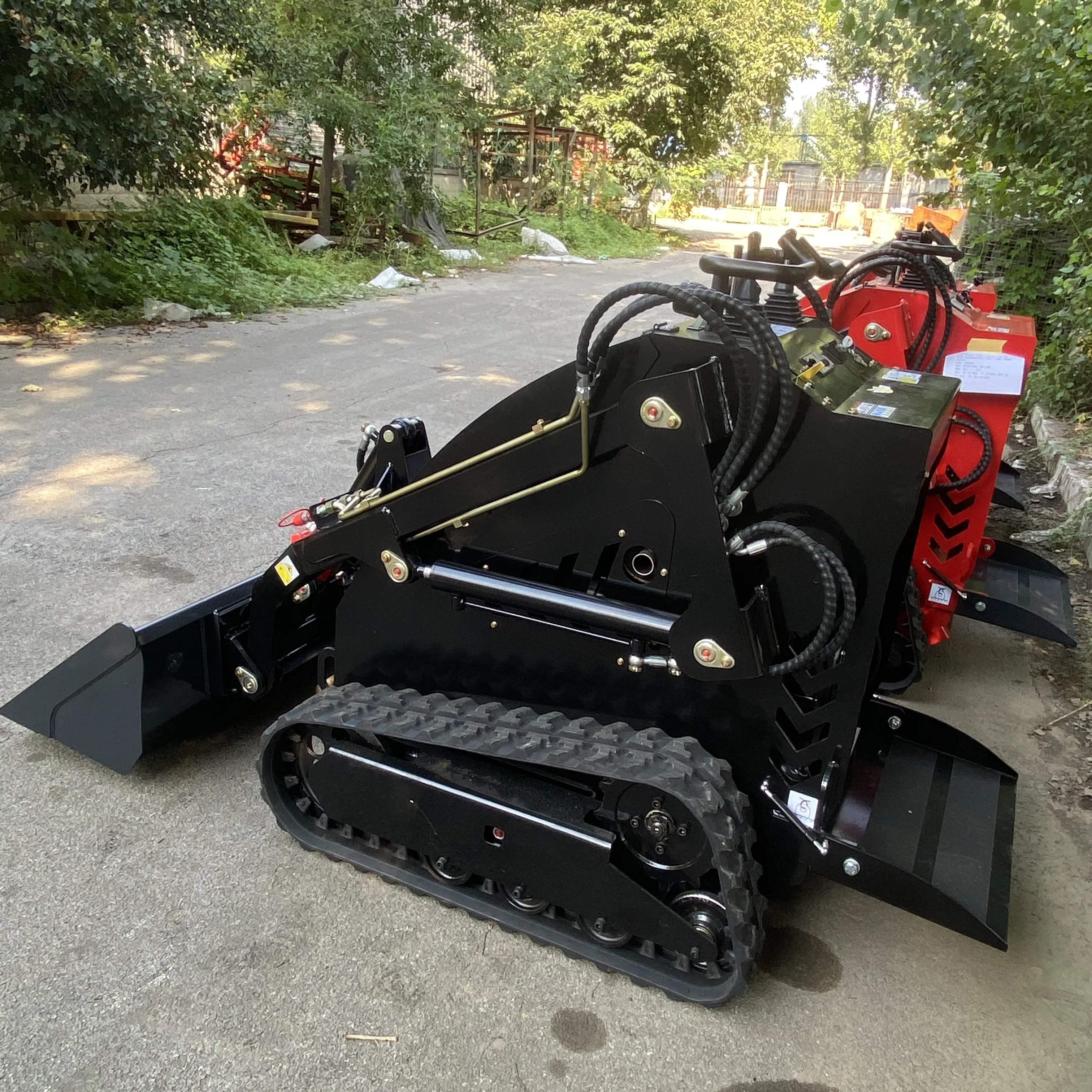 Factory Construction Diesel Skid Steer Loader mini skid steer track loader Front End Loader for sale