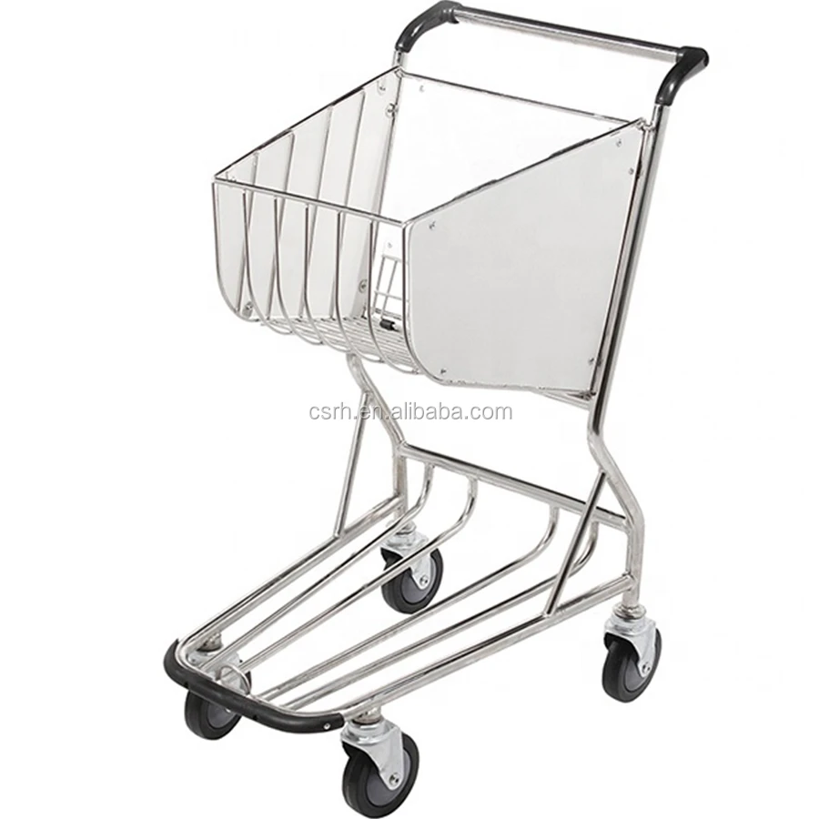 RH-J07-1  710*525*1000mm  airport trolley stainless steel airport shopping cart