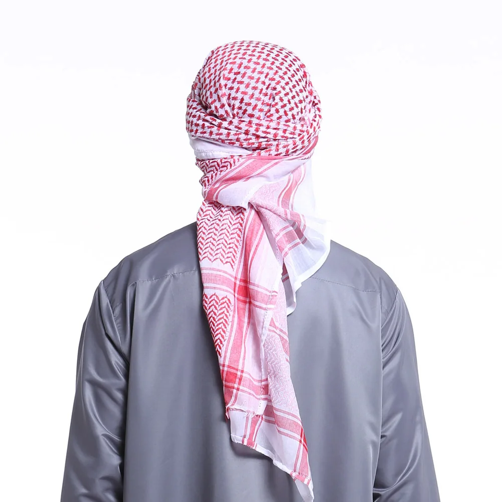 Wholesale headscarf for Muslim Prayer Costumes Dubai Saudi Arab Yemeni Shemagh Keffiyeh men hijab
