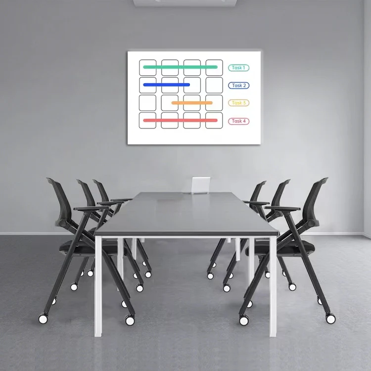 Factory wholesale cheap home stackable Plastic chair simple backrest training chair office chair