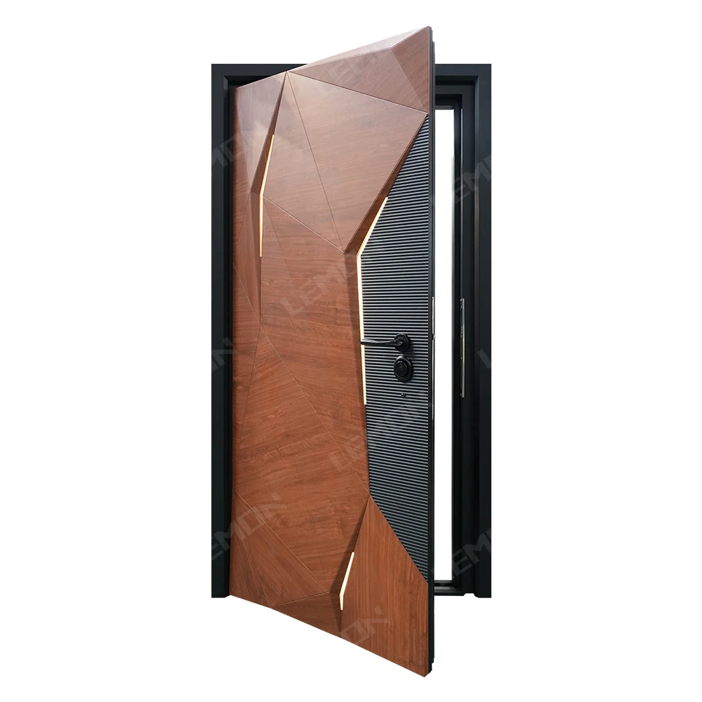 Residential Pivot Doors Modern Entry Solid Wood Exterior Security Wooden Pivot Door For Houses