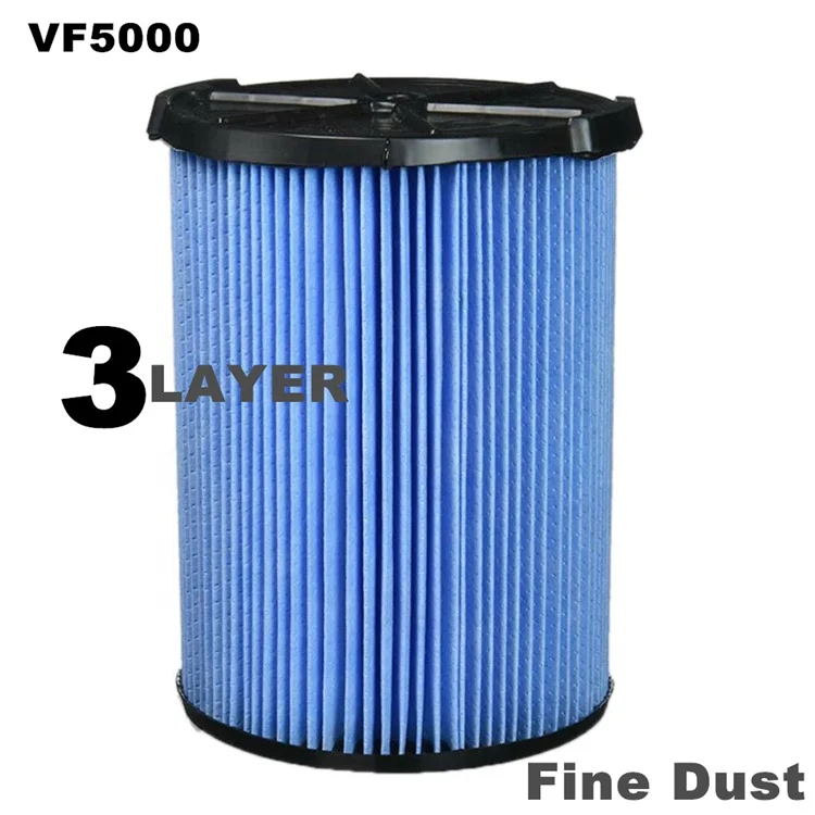 Filter for ridgid VF5000 air filter for vacuum cleaner 3-Layer Pleated Paper replace vacuum cleaner part