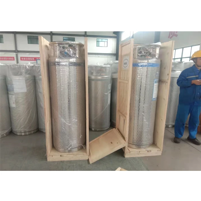 Промышленный жидкий кислородный криогенный изолированный газ низкого давления DPL 210L с деревянным корпусом