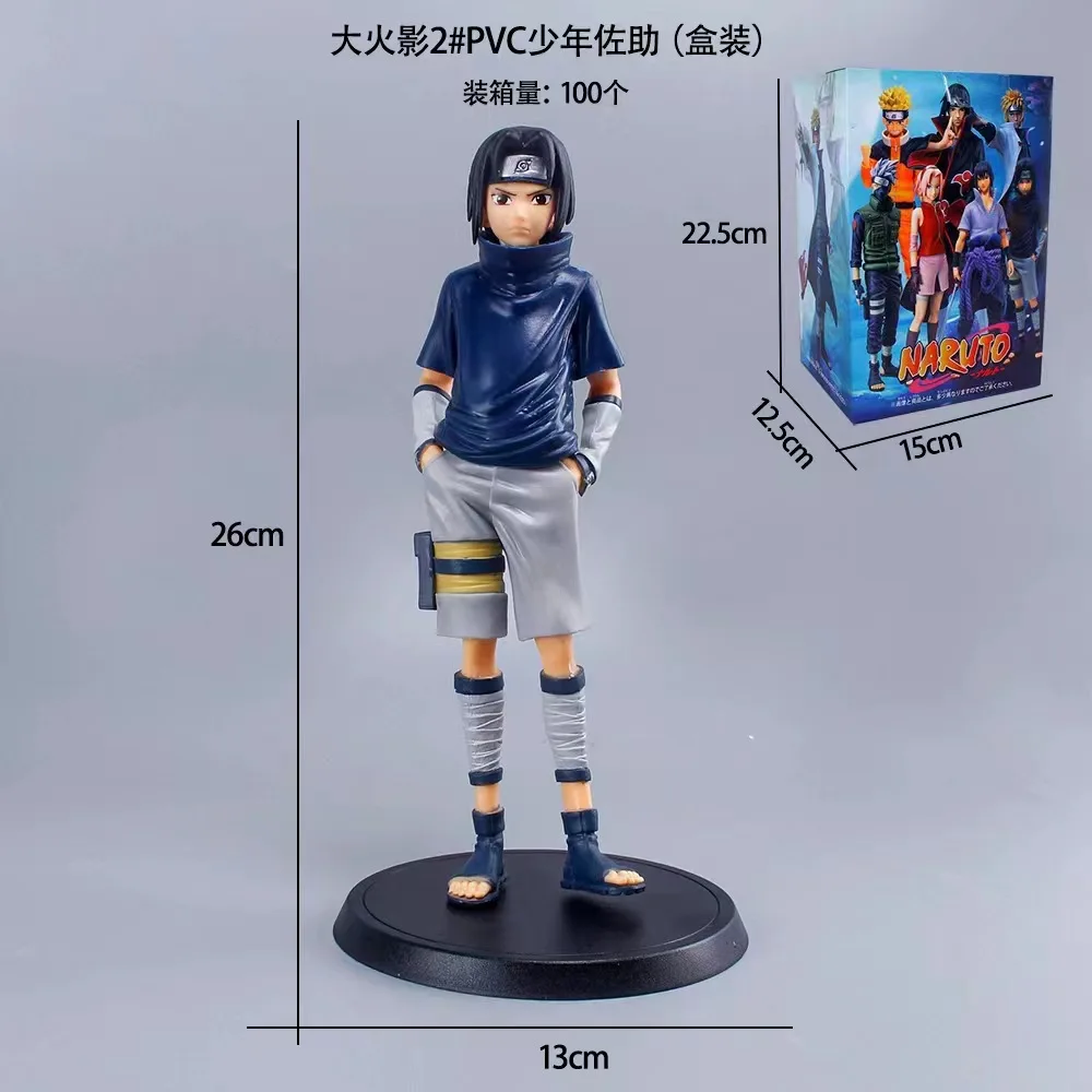 16 style  Anime Na ruto action Figure  pvc Model toys Kakashi Sasuke Action Figure With Color Box For Kids Gift
