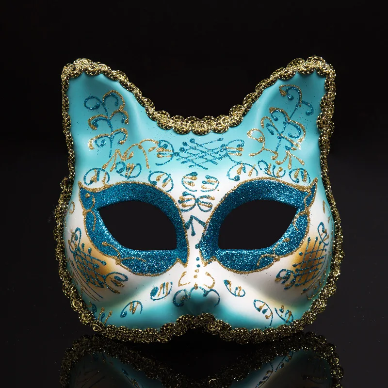 Factory wholesale Half face party mask Halloween Christmas masquerade carnival festival cat mask