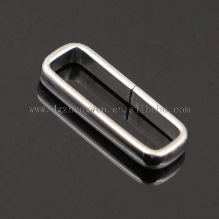 
High Quality Nato Watch Strap Loop 18 20 22mm 304 Stainless Steel Square Watch Buckle Rings for Webbing Nylon Watch Straps 