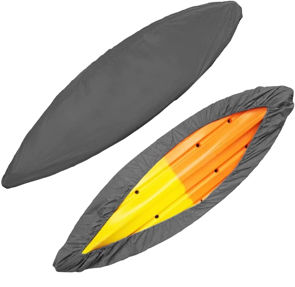 Heavy duty dust cover waterproof UV protection Kayak outdoor storage black outdoor Kayak cover