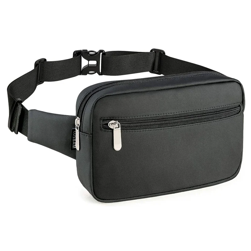 Gelory Water Resistant Outdoor Hiking Traveling Waist Fanny Pack Large Capacity Shopping Mens Chest Bag With Breathable Mesh Pad