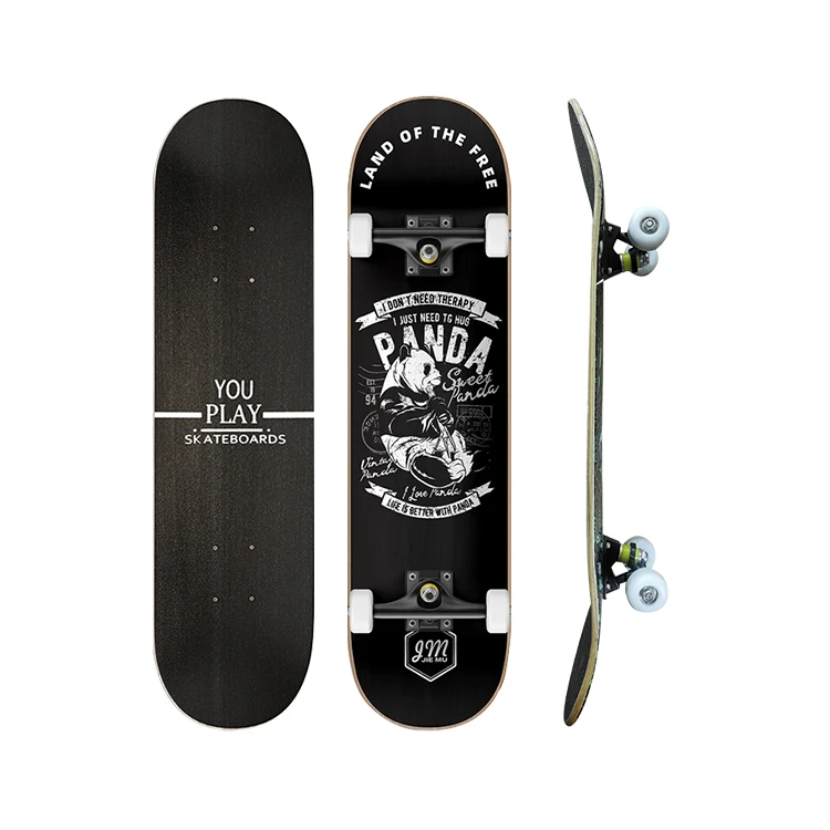 Скейтборд с кленовым палубом, уличная патина, 31 дюйм, для глубокого скейтборда, грузовика