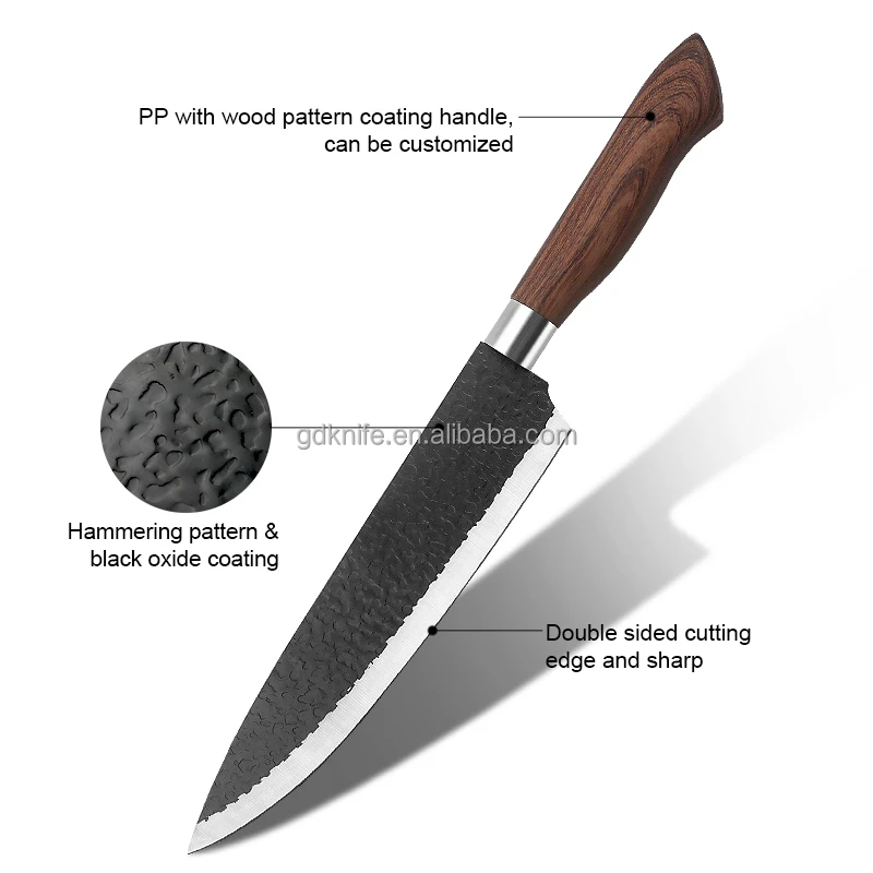 Yangjiang Professional Custom 8 inch Kitchen Meat Cutting Knives Stainless Steel Chef Knife