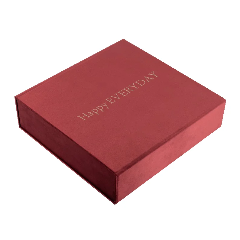 Custom luxury red cardboard box for whisky wine bottle liquor display paper wine box with velvet interior wine gift packaging