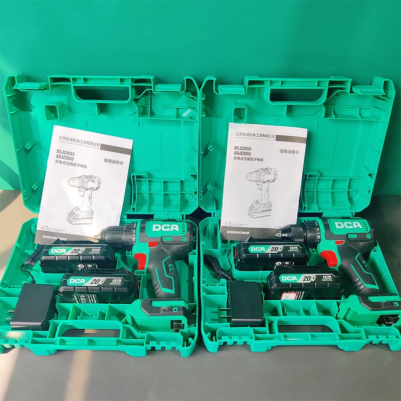 DCA-2055AW 20V 60n. m Electric Hand Drill Set Portable Brushless Lithium Battery Multifunction Cordless Electric Screwdriver