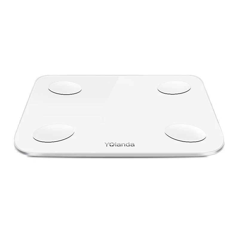 Modern Bathroom Scale 180kg LED Display Weight BMI Square Fitness WiFi Smart Scale and Body Composition Analyzer Balance