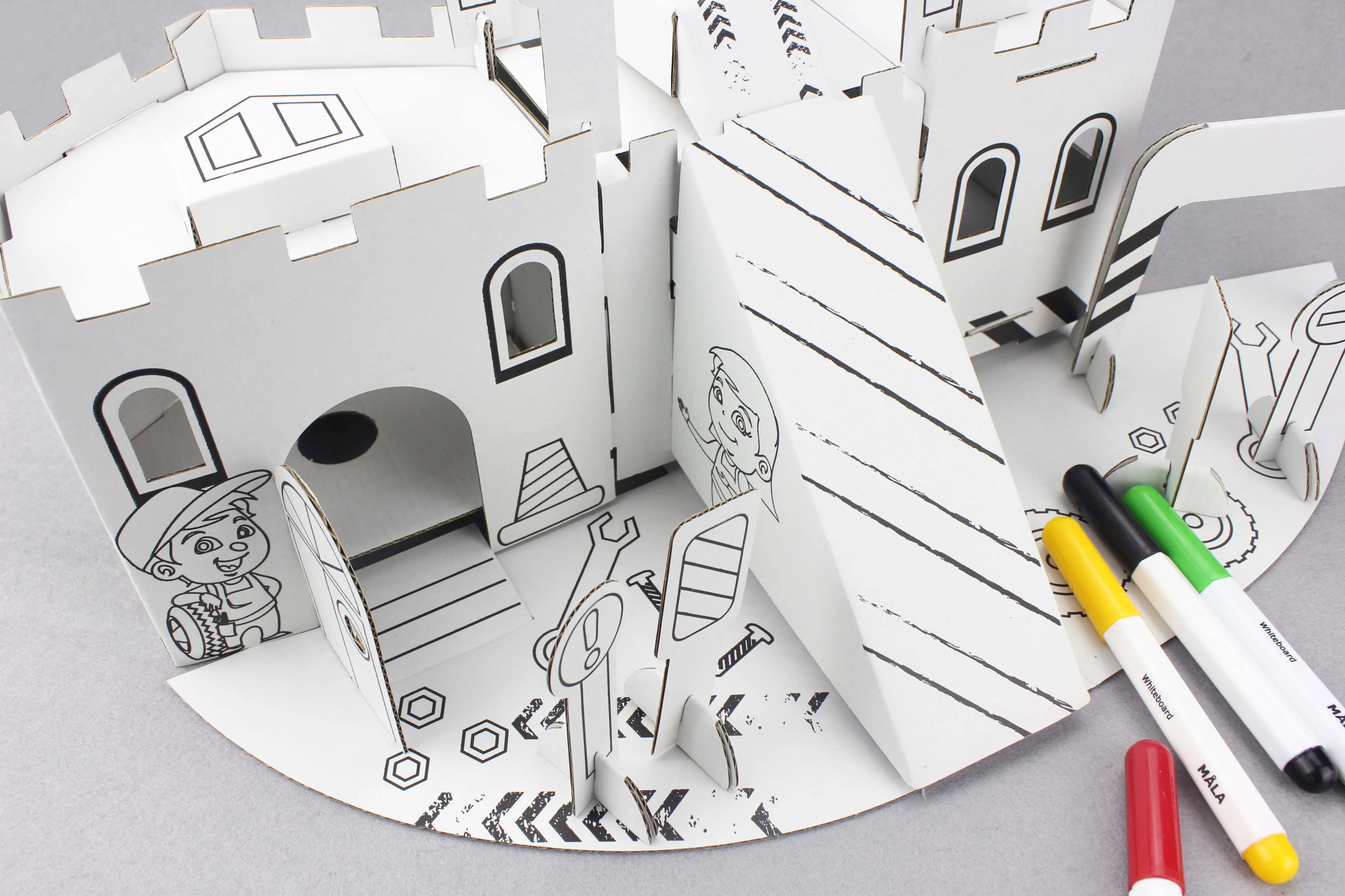 BSCI and FSC Factory China Supplier Shopping Website Paper Doll house
