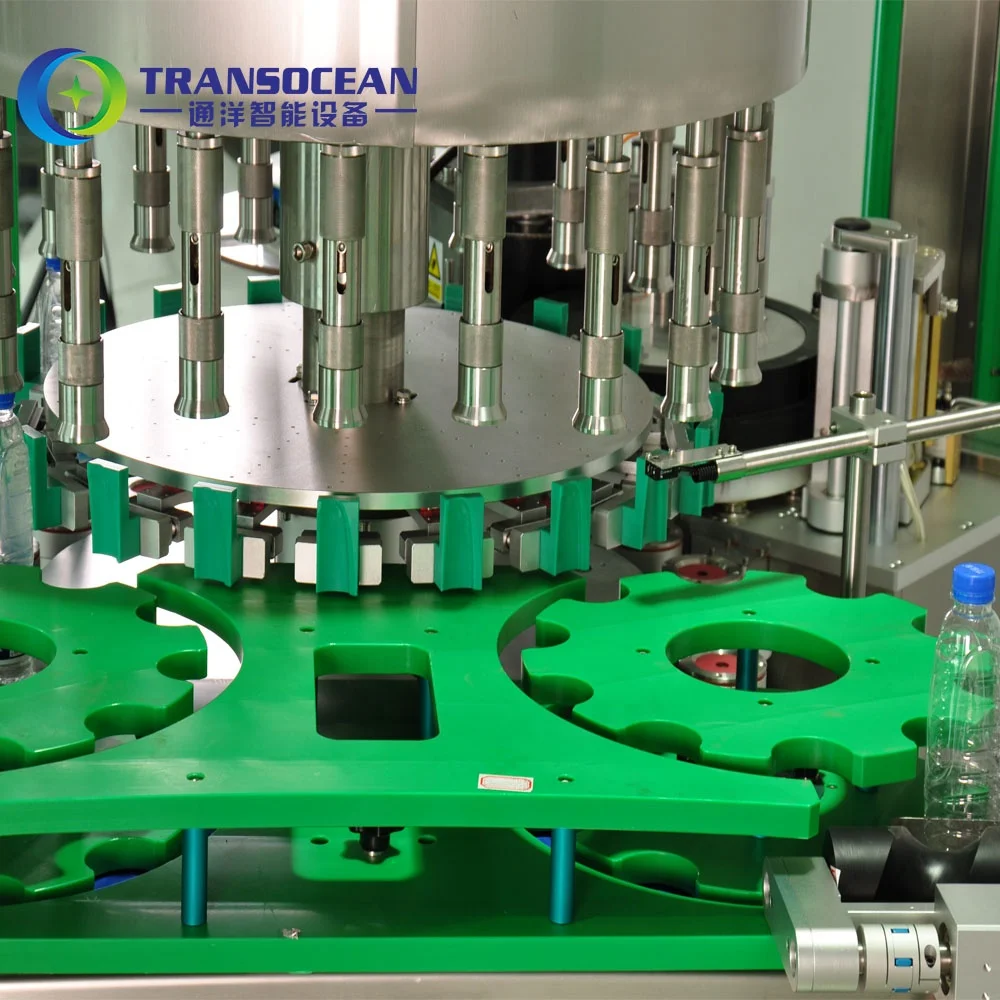
rotary automatic star wheel hot melt glue opp round water 500ml bottle labeling machine 12000 BPH 