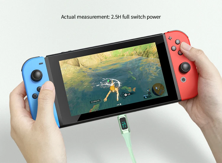 XCOSO source factory cables usb a usb tipo c usb-c cable with screen 100w phone cable