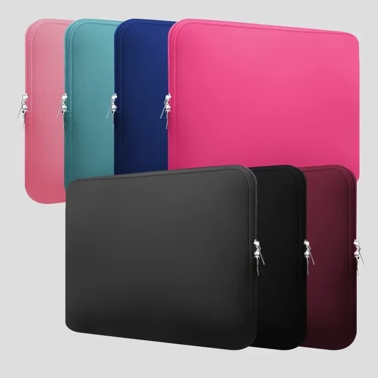High quality Custom Logo Shockproof Waterproof Neoprene Polyester  Tablet 11 13 15 Inch Laptop Computer Sleeve Case Bag