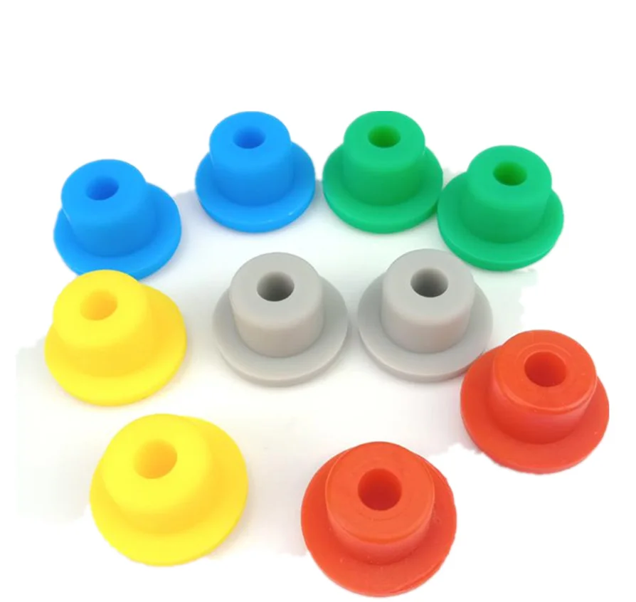 customize food grade silicone plug rubber round hole plug
