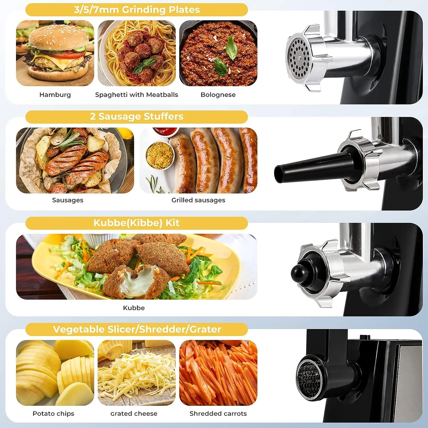 Guangdong Kitchen Product Meat Grinder Easy to Clean Up Save Time and Energy Meat Mincer Support ODM & ODM Service