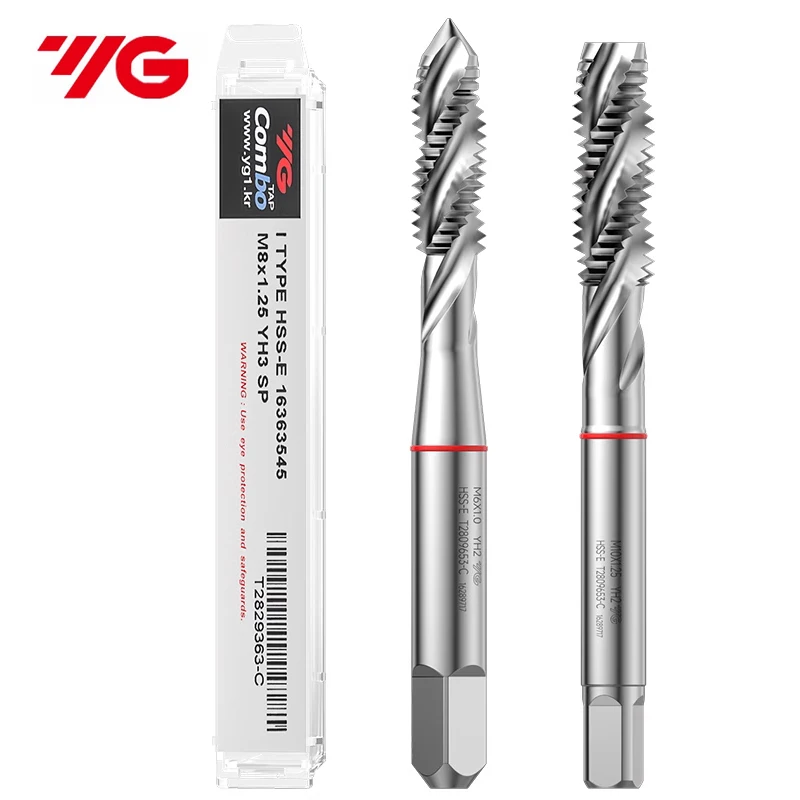 Korean YG  Combo Machine Multi-function Spiral Tap for Steel Parts Stainless Steel Aluminum T28 grinding stone drill bits
