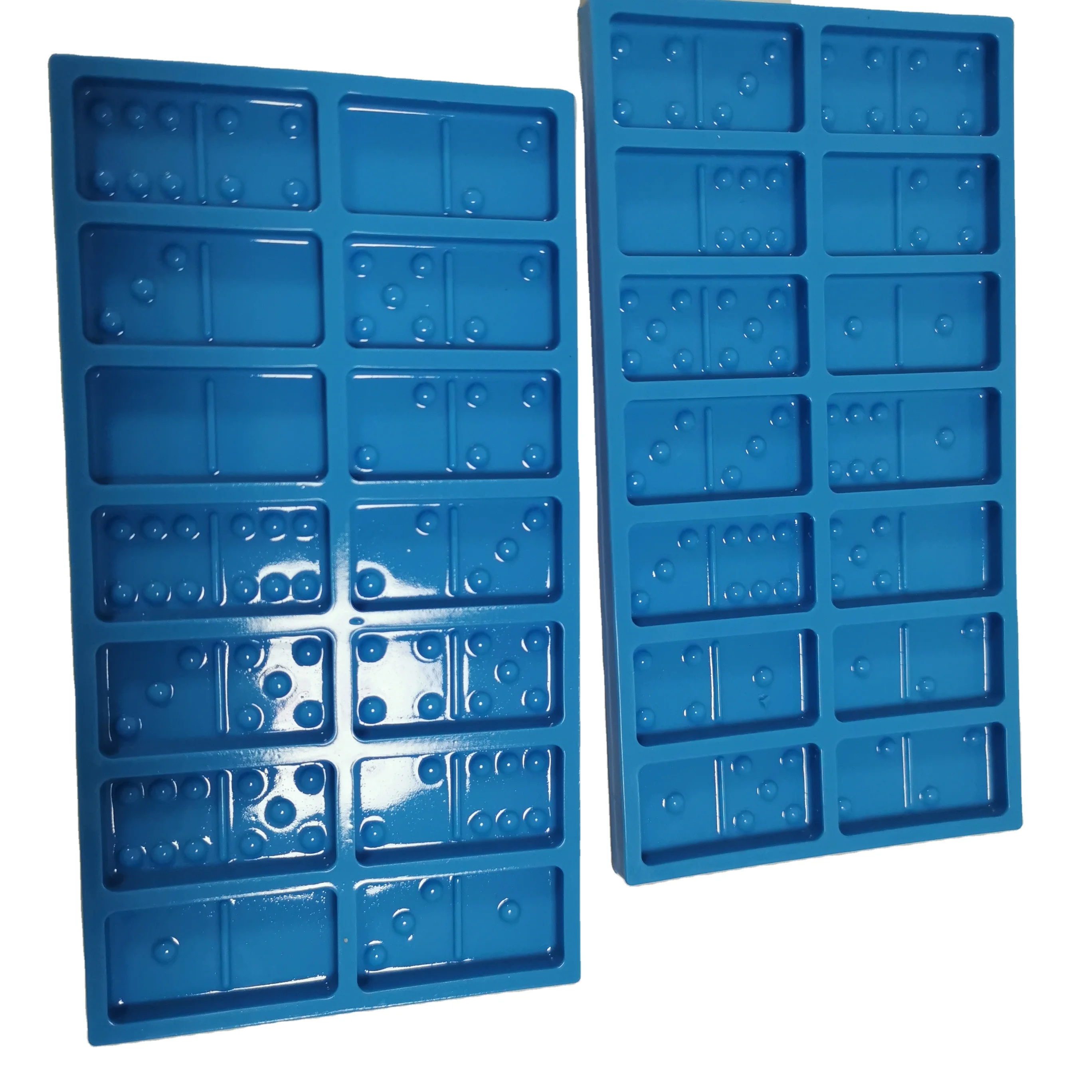 Блестящая силиконовая форма для открыток домино большого размера, силиконовая форма для рукоделия домино из смолы