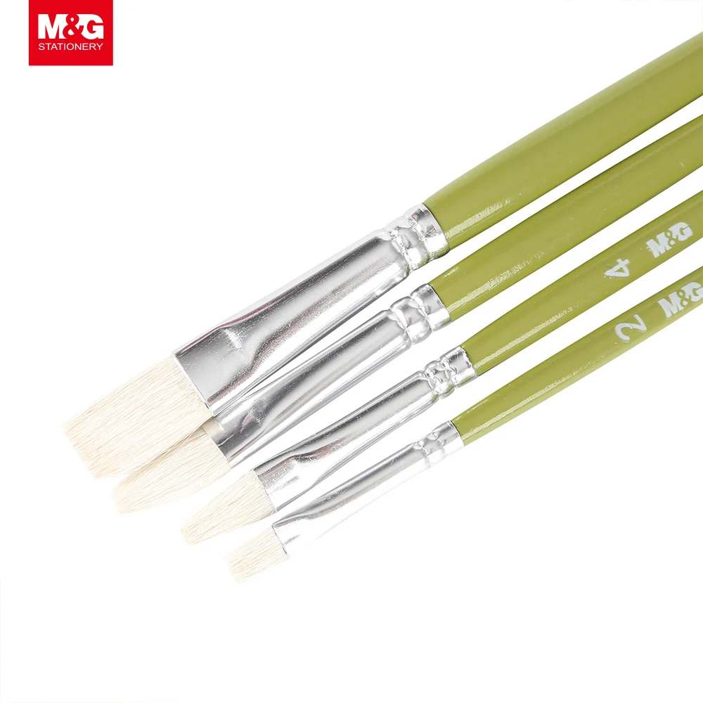M&G Best Selling 4pcs Set Guoache Art Oil Painting Brushes for