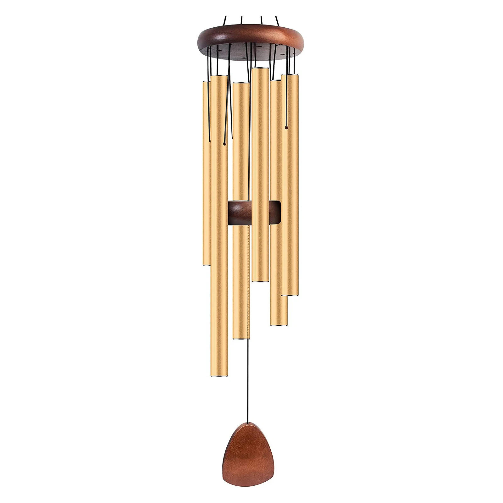Wind Chimes for Outside with Wood Catcher 37 Inches Large Aluminum Windchimes Outdoors Chime