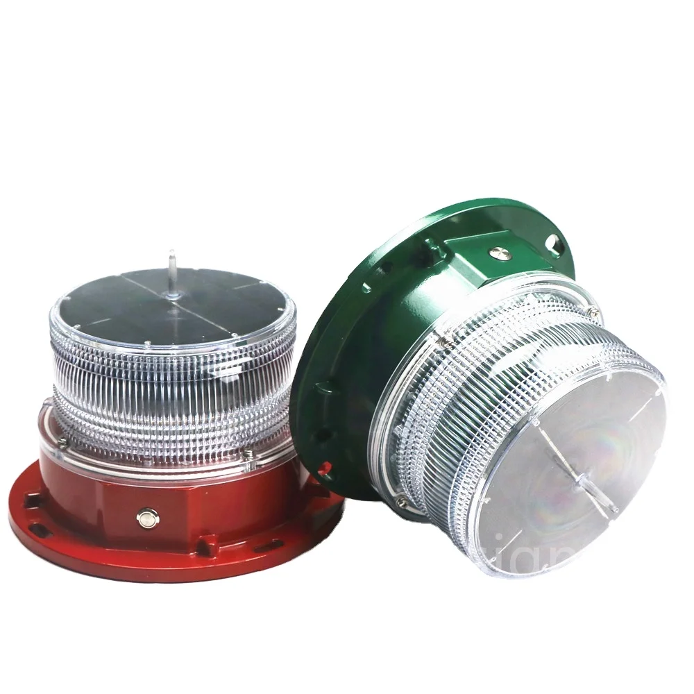 Solar navigation beacon flashing buoy fishing boat signal lake aquaculture area dock warning light
