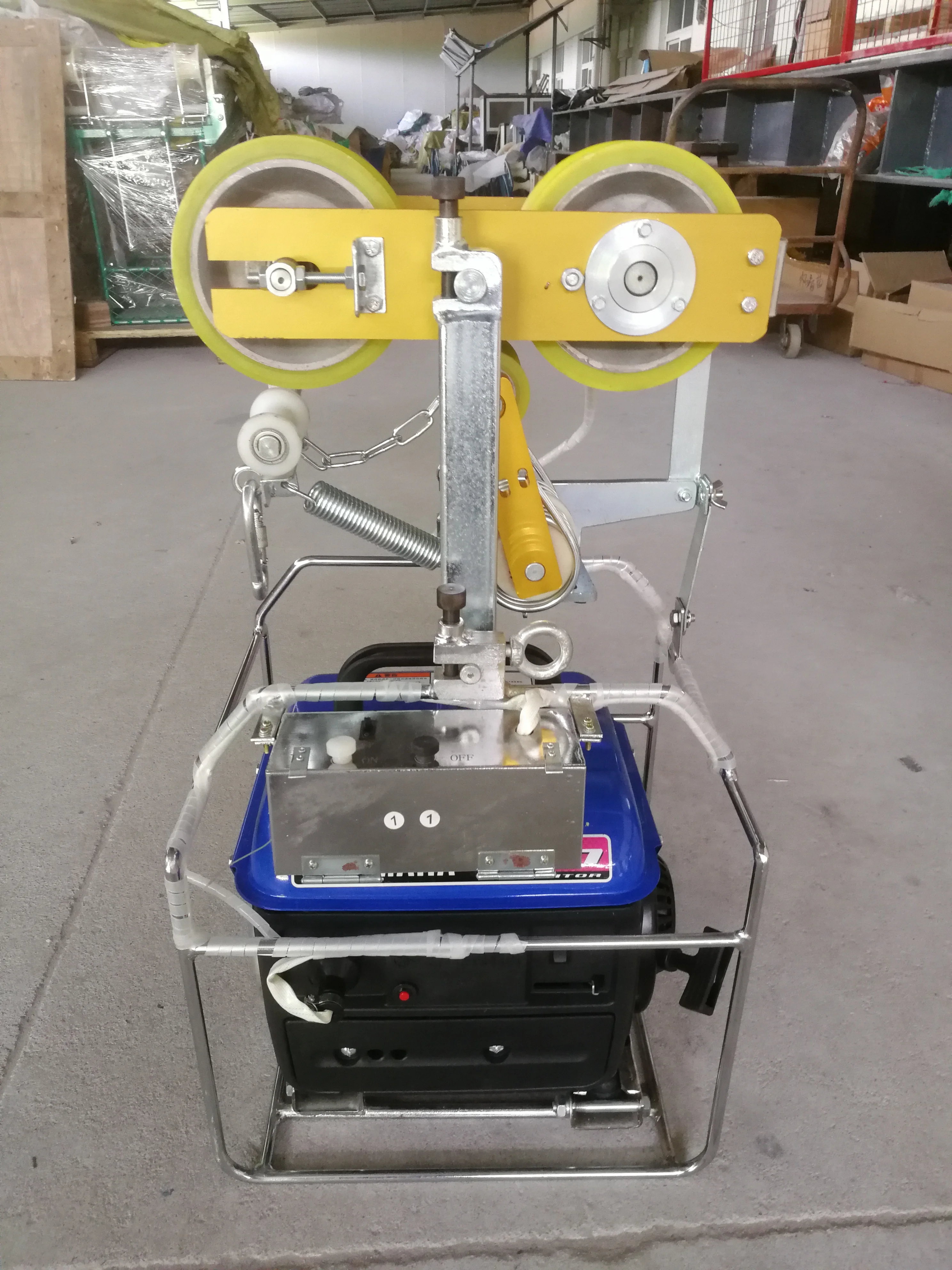 Проект смены линий самодвижущийся для расширения OPGW, заменяет старую проводниковую тяговую машину