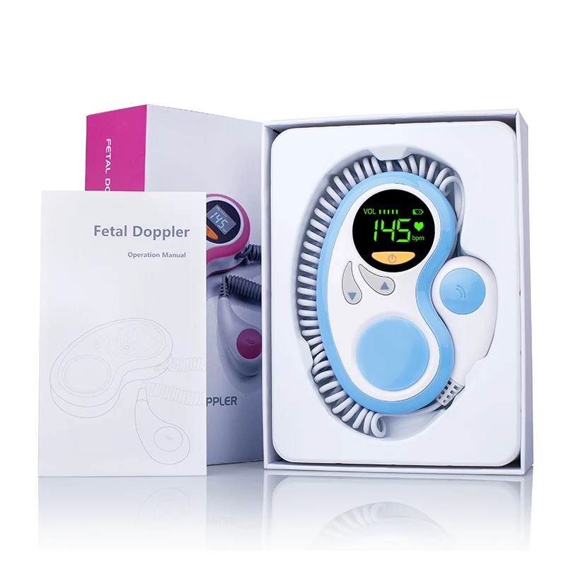 Yonker doppler fetal portatil baby heart rate monitor ultrasonic pocket fetal doppler pregnancy heartbeat monitor