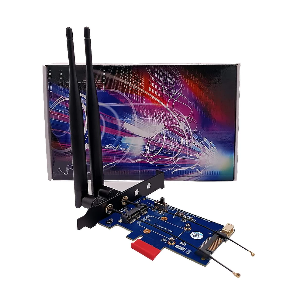  Мини PCI-E MPCIe беспроводной адаптер к PCI Express 1X Райзер-карта со слотом для SIM-карты модуля модема Wi-Fi/3G 4G LTE в