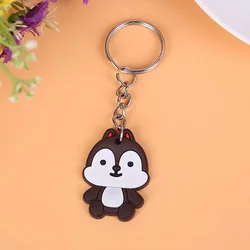 Custom design soft 2D rubber PVC key chain Hot sell Children cartoon plastic Manufacturers Wholesalers Logo