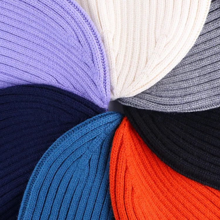 Qianzun Winter Hot Selling y2k Beanie Custom Logo Acrylic Knit Jacquard Beanie Hat Wholesale