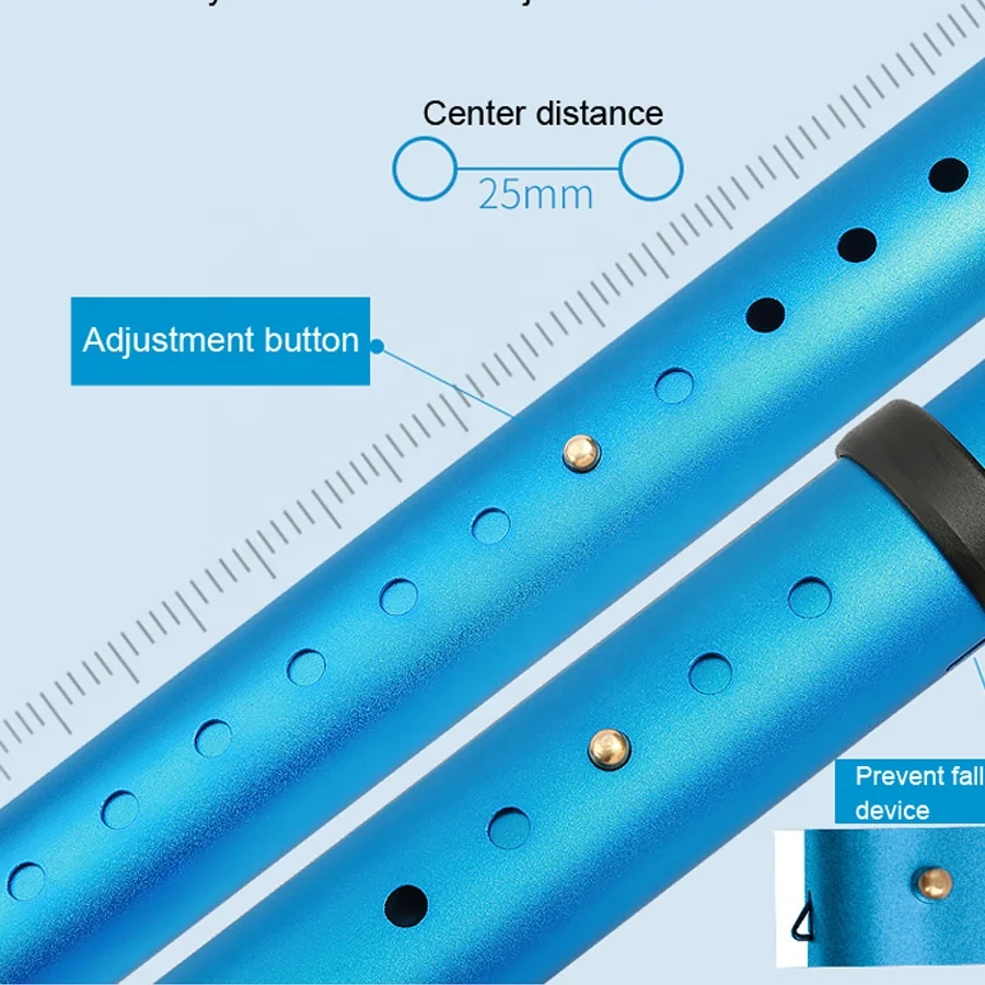 Luxury Advanced High Quality Axillary Crutches Adjustable Aluminum Folding Elbow Support Walking Crutch
