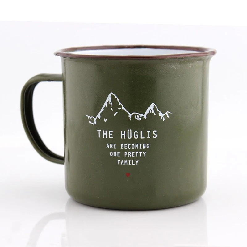 350ml 500ml colorful sublimation 12oz 10oz camping guaranteed quality enamel camp mug for coffee