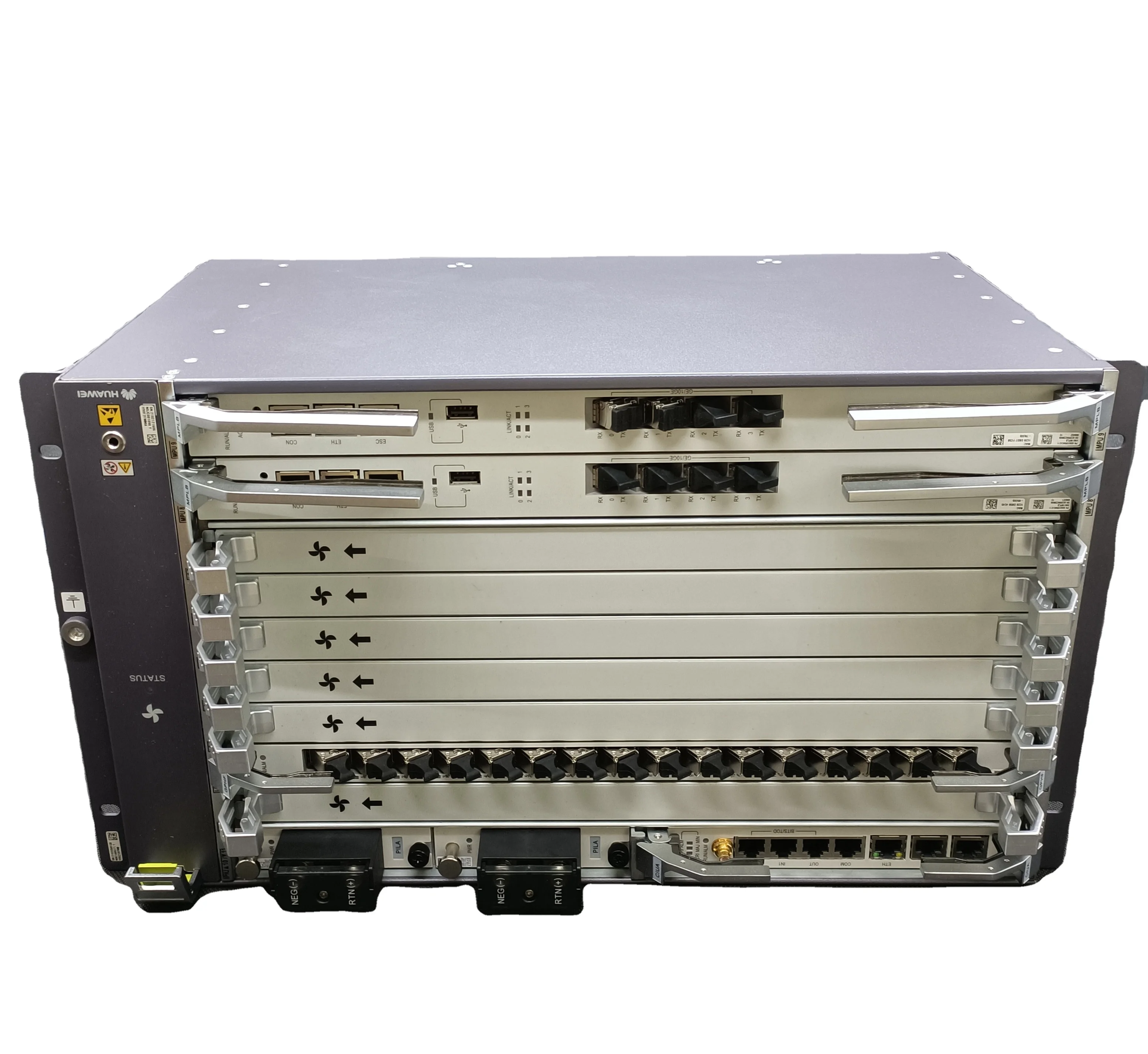 Подержанный или новый оптический терминал GPON EPON OLT SmartAX MA5800 X7 MA5800X7 MA5800-X7 с GPHF CGHF