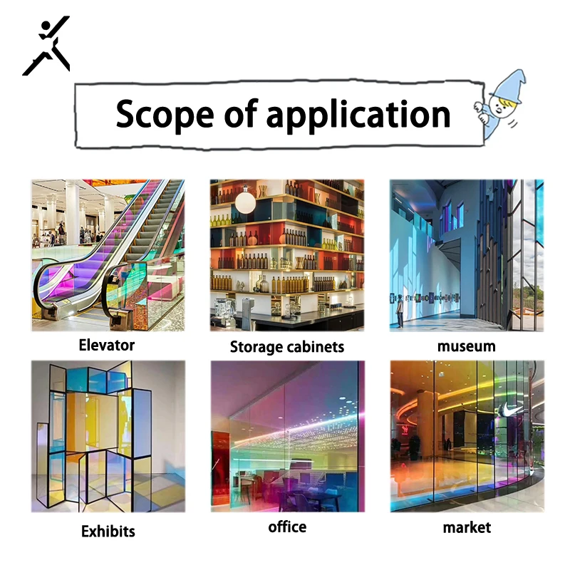 Cheap Price Colorful Emerald Green Decorative Building Film Colored Building Decoration Window Glass Tint Film