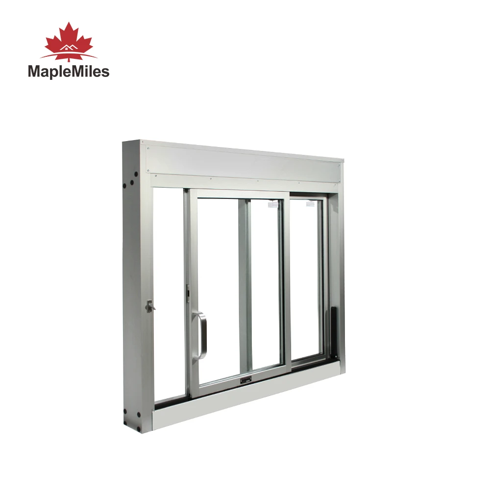 Maplemiles 88 Series White Triple Layer Soundproof Glazed Windows Living Room Pvc Slding Windows