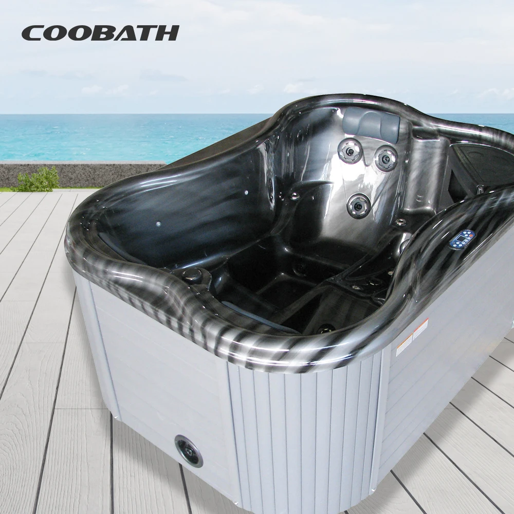Above Ground Pools Outdoor Hot Tub Swimming Pool  Air Jet Large Whirlpool Bathtub Hydro Massage SPA Swim Free Standing 3 Person
